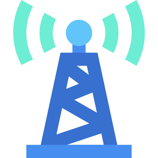Radio tower Generic Blue icon