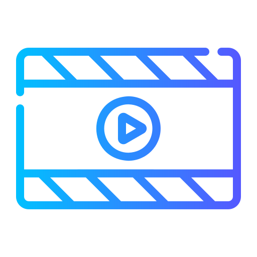 Video player Generic Gradient icon