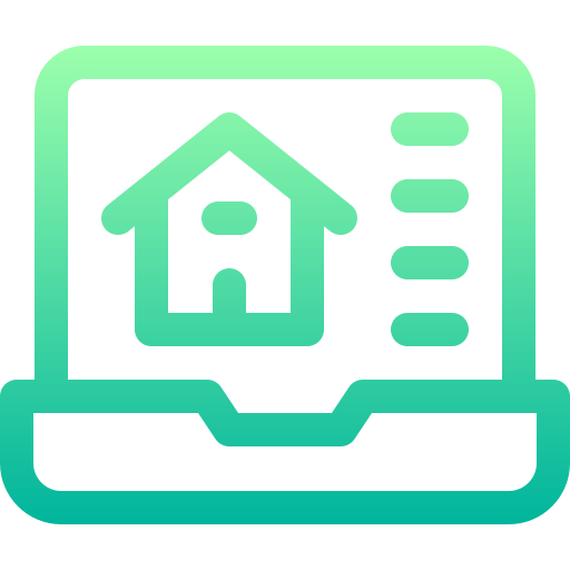 real estate Basic Gradient Lineal color icon