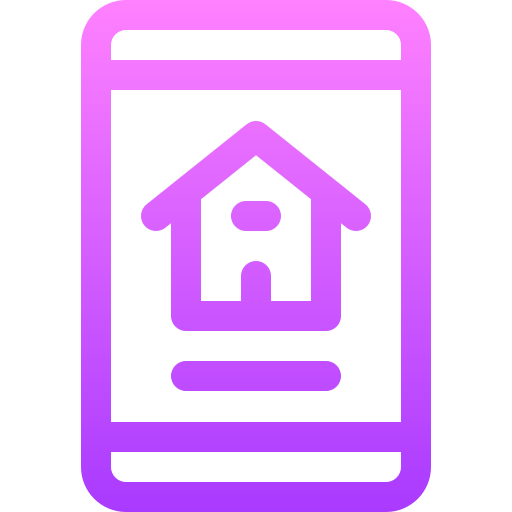 real estate Basic Gradient Lineal color icon