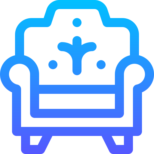 Sofa Basic Gradient Lineal color icon