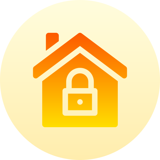 Lock Basic Gradient Circular icon