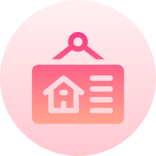 real estate Basic Gradient Circular icon
