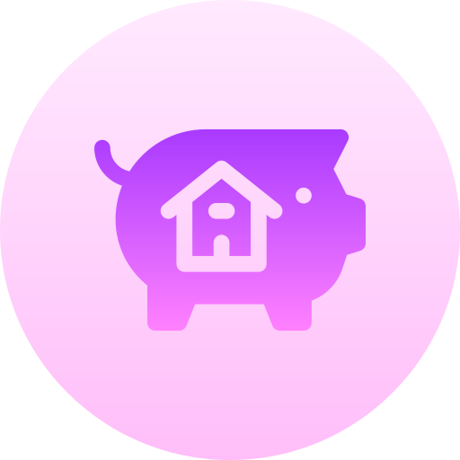 貯金箱 Basic Gradient Circular icon