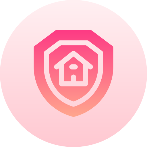 Страхование дома Basic Gradient Circular иконка