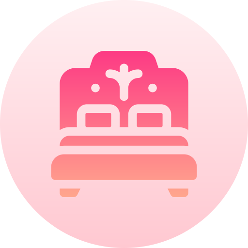 Bedroom Basic Gradient Circular icon