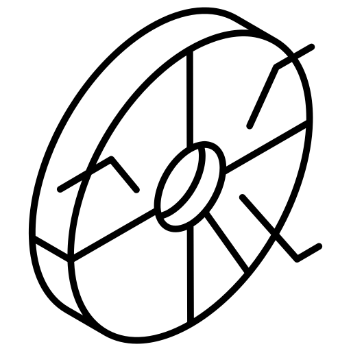 diagramme circulaire Generic Isometric Icône