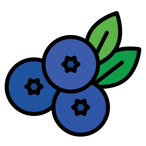 블루 베리 Generic Outline Color icon