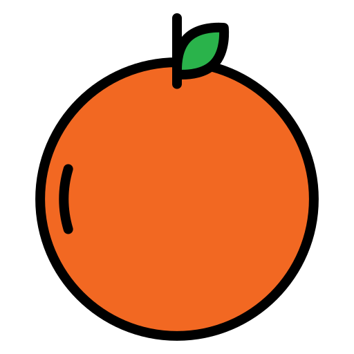 oranje Generic Outline Color icoon