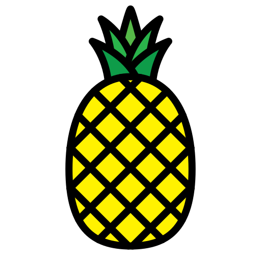 パイナップル Generic Outline Color icon
