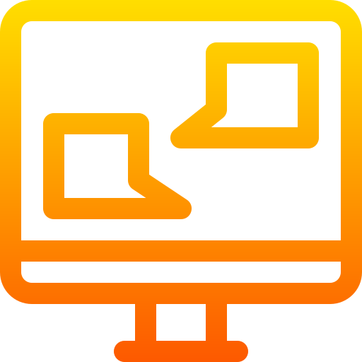 컴퓨터 Basic Gradient Lineal color icon