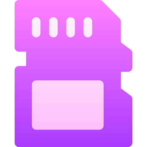 geheugenkaart Basic Gradient Gradient icoon