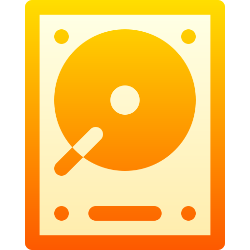 disco duro Basic Gradient Gradient icono