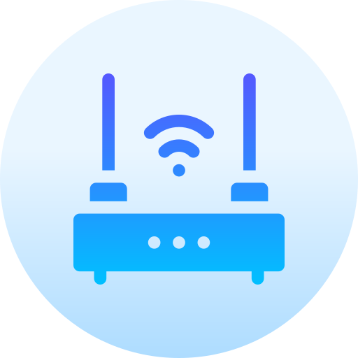router Basic Gradient Circular icoon