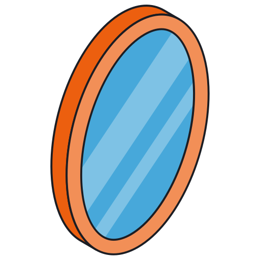 Mirror Generic Isometric icon