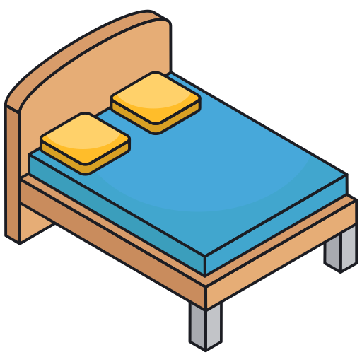 Односпальная кровать Generic Isometric иконка