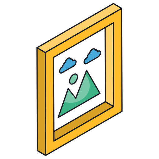 Picture frame Generic Isometric icon