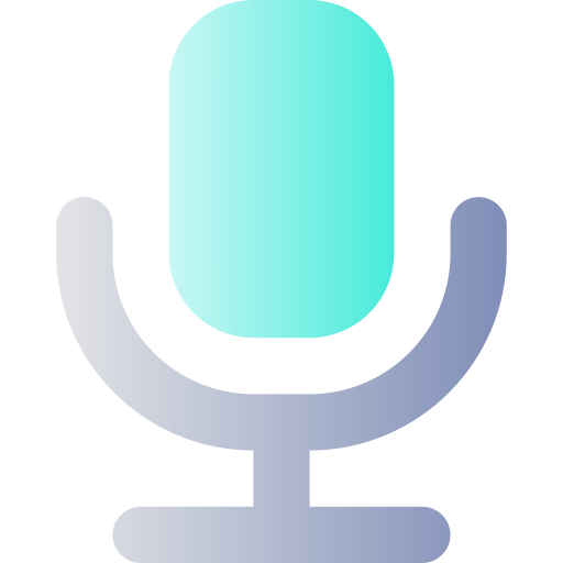 microfono Generic Flat Gradient icona