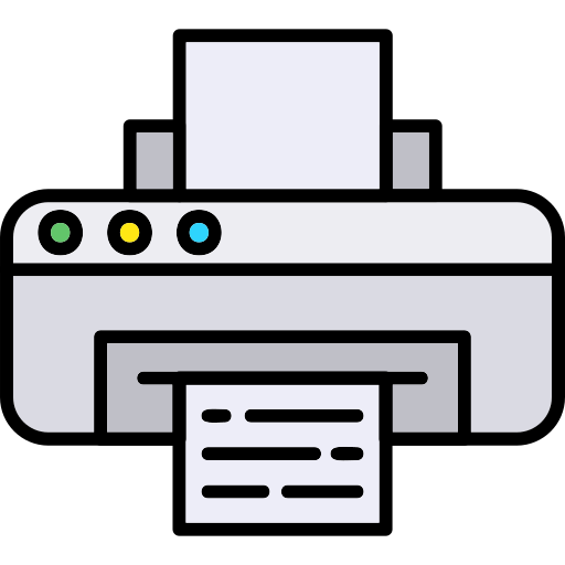 impresora Generic Outline Color icono
