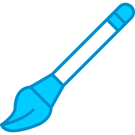 Paint brush Generic Blue icon