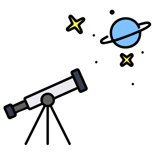 telescópio Generic Outline Color Ícone