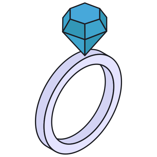 anel de diamante Generic Isometric Ícone