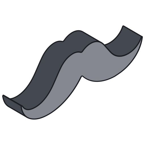 wąsy Generic Isometric ikona