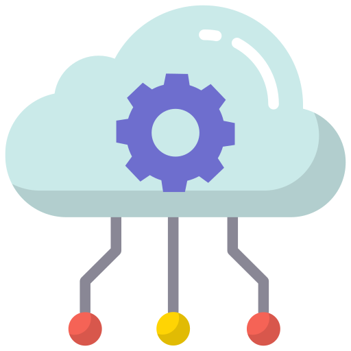 Cloud Coding Generic Flat icon