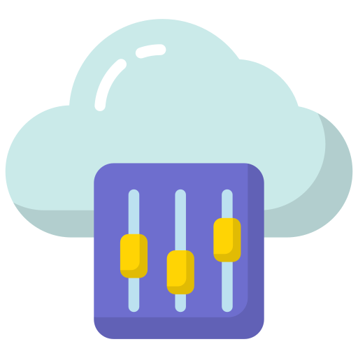 données cloud Generic Flat Icône