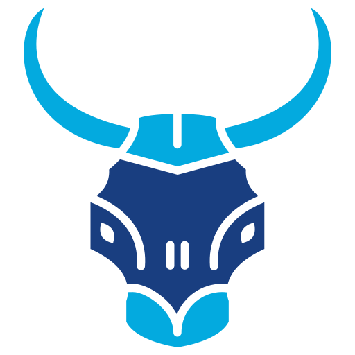 Bull Skull Generic Blue icon