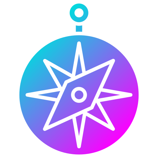 kompas Generic Flat Gradient ikona