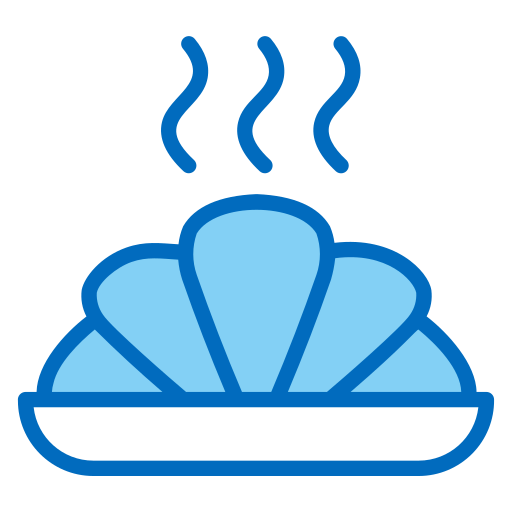 croissant Generic Blue icoon
