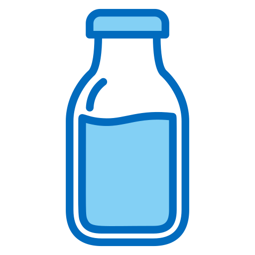 Milk bottle Generic Blue icon