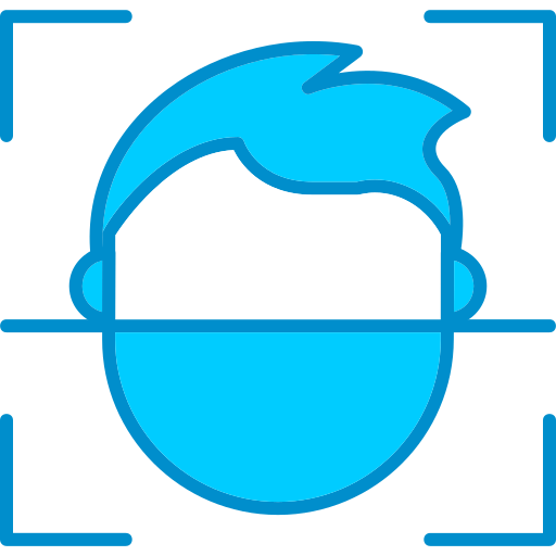 gesichts-id Generic Blue icon