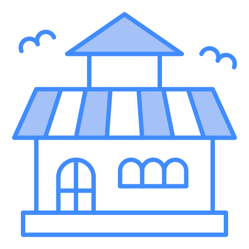 Haunted House Generic Blue icon