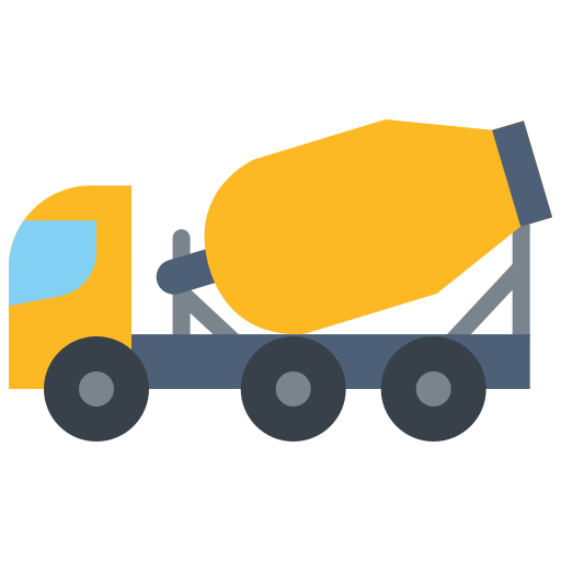 camión de cemento Generic Flat icono