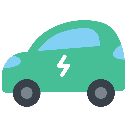 electrisch voertuig Generic Flat icoon