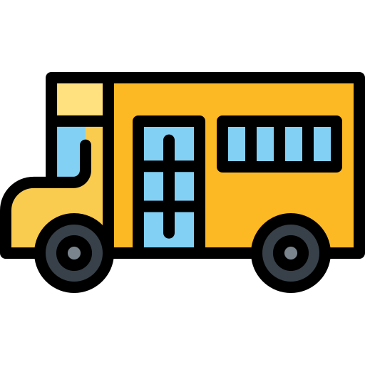 School bus Generic Outline Color icon