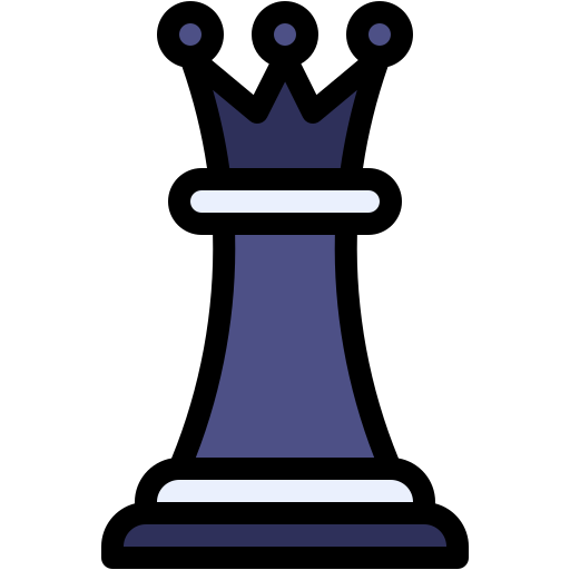 Chess piece Generic Outline Color icon