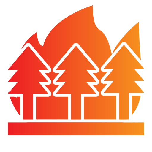 лесной пожар Generic Flat Gradient иконка