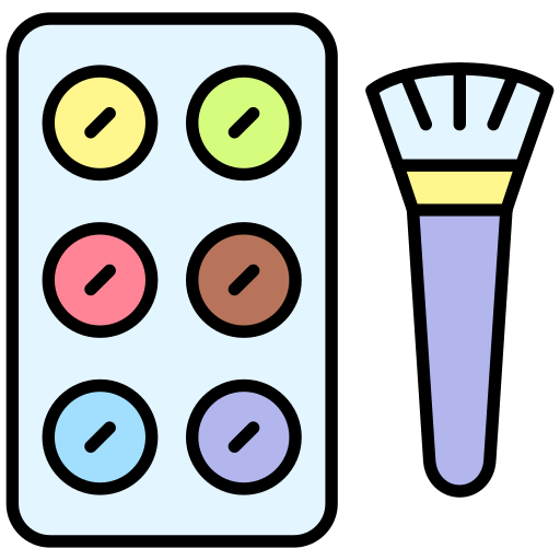 메이크업 팔레트 Generic color lineal-color icon