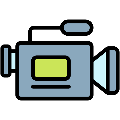 Video Camera Generic Outline Color icon