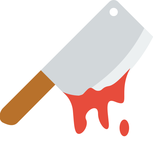 coltello da macellaio Generic Flat icona