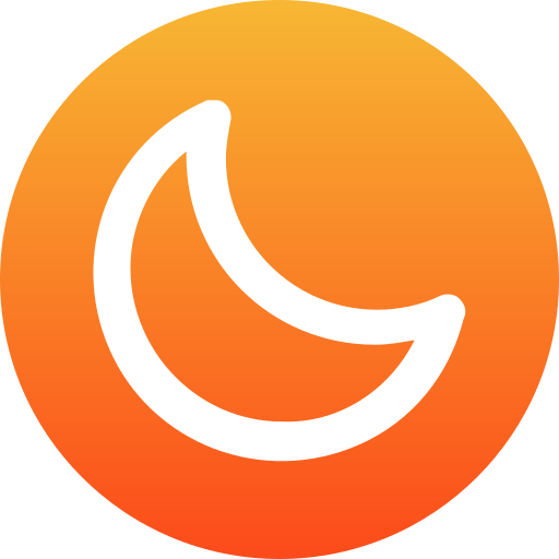 Moon Generic Flat Gradient icon