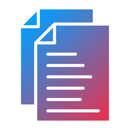 Files Generic Flat Gradient icon