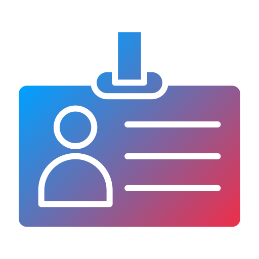 ID card Generic Flat Gradient icon