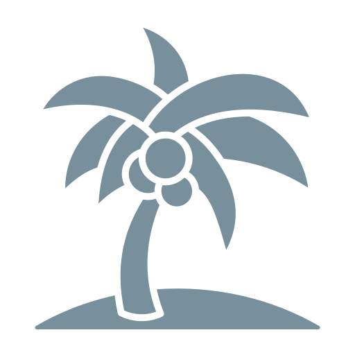 albero di cocco Generic Flat icona