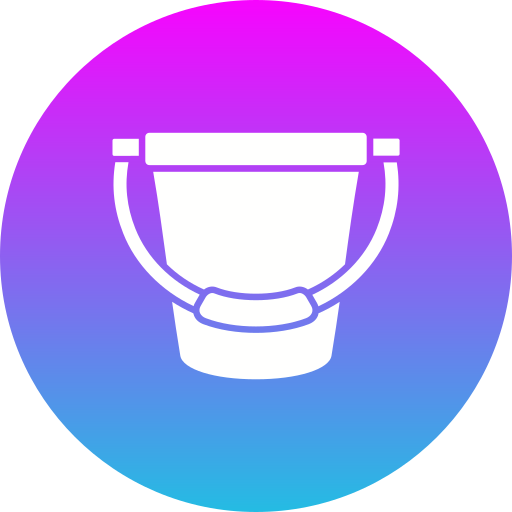 Sand bucket Generic Flat Gradient icon