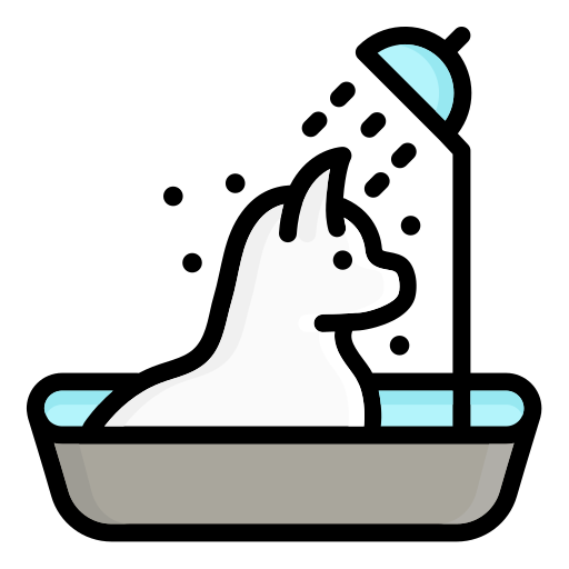baño para gatos Generic Outline Color icono