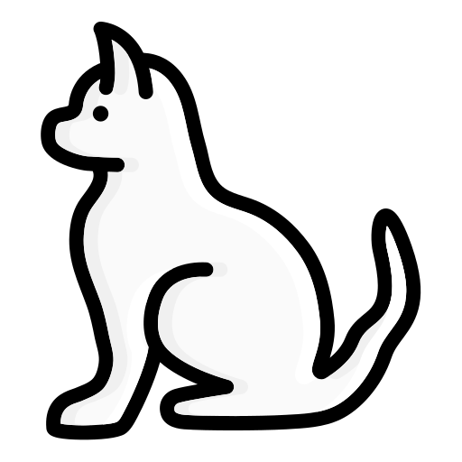 猫 Generic Outline Color icon